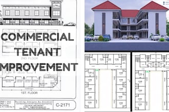 prepare commercial tenant improvement permit plans with mep