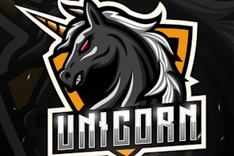 make high quality awesome unicorn logo