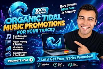do organic tidal music promotions for your tracks