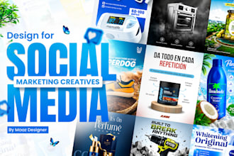 do social media marketing creatives using art direction