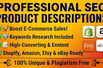 write SEO product descriptions that boost sales