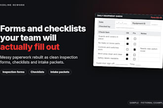 create custom business forms, checklists and intake packets