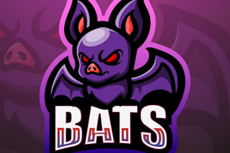 design incredible beautiful bat logo