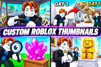 create a high quality roblox game thumbnail