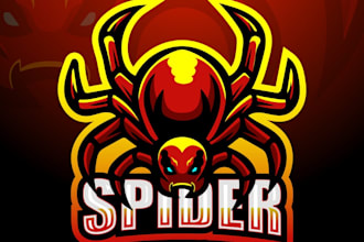 make awesome greatest spider logo design
