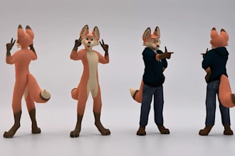 rig vrchat avatar 3d model, port to gmod, sfm warudo vrm with arkit blendshapes