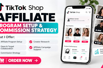 set up tiktok shop affiliate program and commission strategy