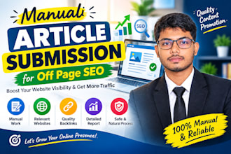 do manual article submission for off page SEO