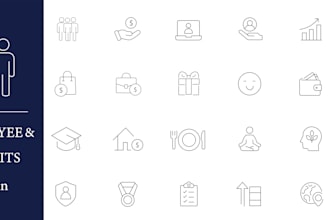 design custom icon set for your website and app