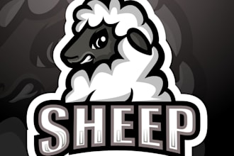 design eye catching creative sheep logo