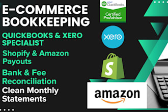 do ecommerce bookkeeping for shopify and amazon
