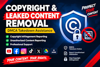 remove copyright infringement leaked content under dmca