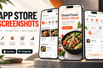design app store screenshots, google play graphics and aso visuals