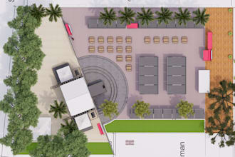 design a professional event venue floor plan