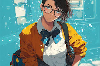 create a unique shonen manga character design