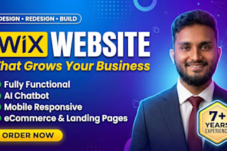 build a responsive wix or wix studio website, or redesign wix website