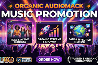 do organic viral audiomack music promotion to real and active audience