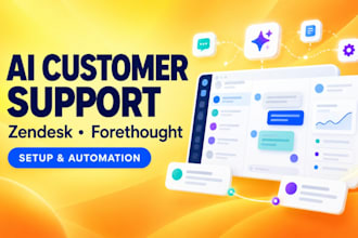 set up zendesk, forethought ai customer support automation for business