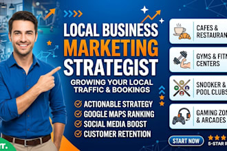 create a local marketing strategy for cafes, gyms