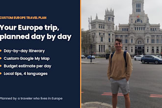 plan custom europe trip itinerary budget and google map