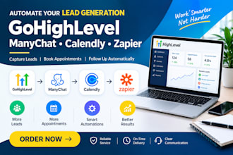 automate lead generation with gohighlevel manychat calendly and zapier