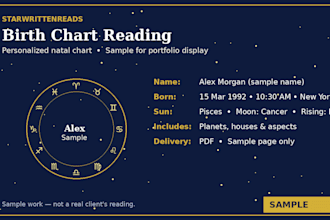 create your career and money astrology reading