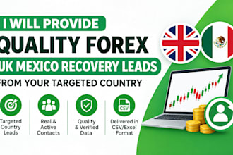 do forex leads, depositor leads, investor leads, recvery uk, us or any country
