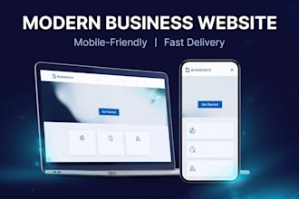 build a modern mobile friendly business website for you