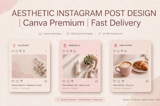 design aesthetic instagram posts for business