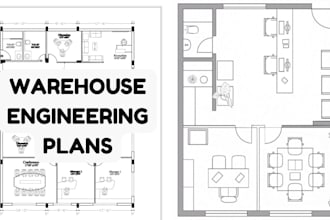 prepare warehouse permit plans with structural and mep engineering
