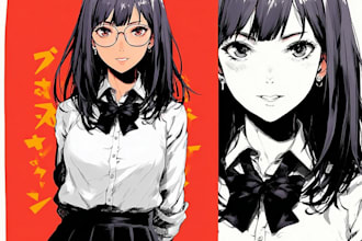 design a powerful anime hero or villain character