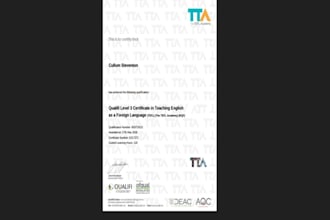 teach you english as a qualified tefl tutor