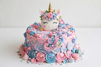 design realistic custom ai cake images for bakery menu and social media
