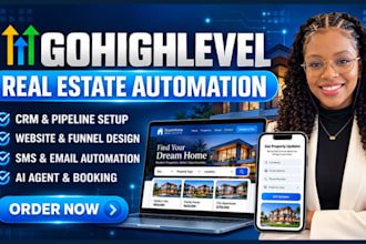build gohighlevel real estate crm automation ghl workflow automation ghl funnel