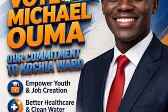 design political campaign posters for mp, mca 2027 aspirant