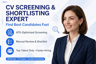 screen cvs, shortlist candidates and post jobs for hiring