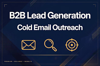 do b2b lead generation, build email list and write cold email copy