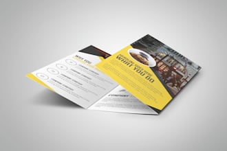 design your flyer, poster and trifold brochure