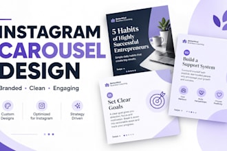 design branded instagram carousel posts
