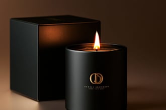 design a premium candle brand identity