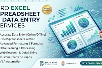 be your data entry and excel expert