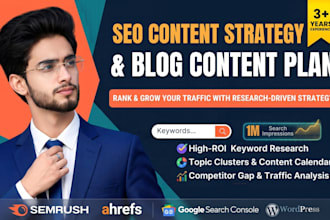 create an SEO content strategy, keyword research and content calendar