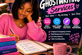 write engaging stories and novels for you