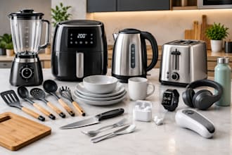 create 3d cad modeling for kitchen utensils, appliances and 3d consumer products
