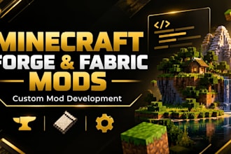 create custom minecraft mods for forge or fabric