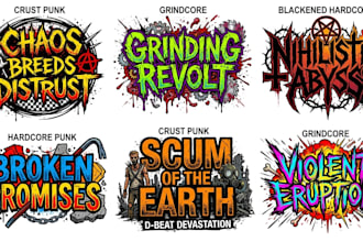 do mathcore grindcore metalcore experimental metal logo