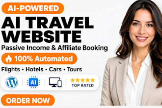ai travel affiliate website or travel agency site for passive income