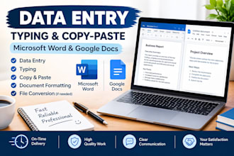 do data entry and copy paste
