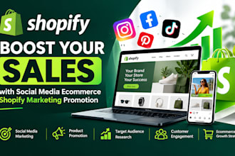 boost shopify sales with social media ecommerce shopify marketing promotion