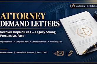 draft a legal payment demand letter for completed freelance work